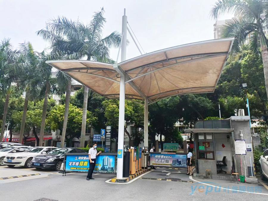 小区出入口膜结构-叶普膜结构